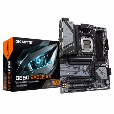Tarjeta Madre Gigabyte B650 Eagle Ax Compatibilidad Con Procesadores Adm Ryzen 5, 7, 9-Socket Enchufe Am5 Capacidad 192gb Ddr5-Sdram (Maxima) Interfaz Gigabit Ethernet Pci Express X16 Color Del Producto Negro